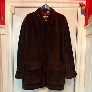 Perry Ellis Brown Military Field Coat
